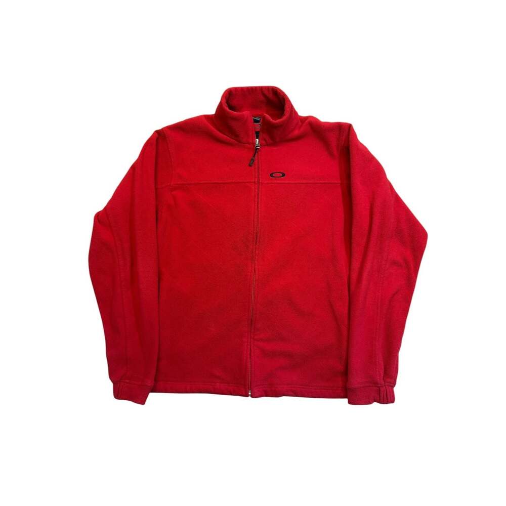 Oakley Men's Red Full-Zip Fleece Jacket